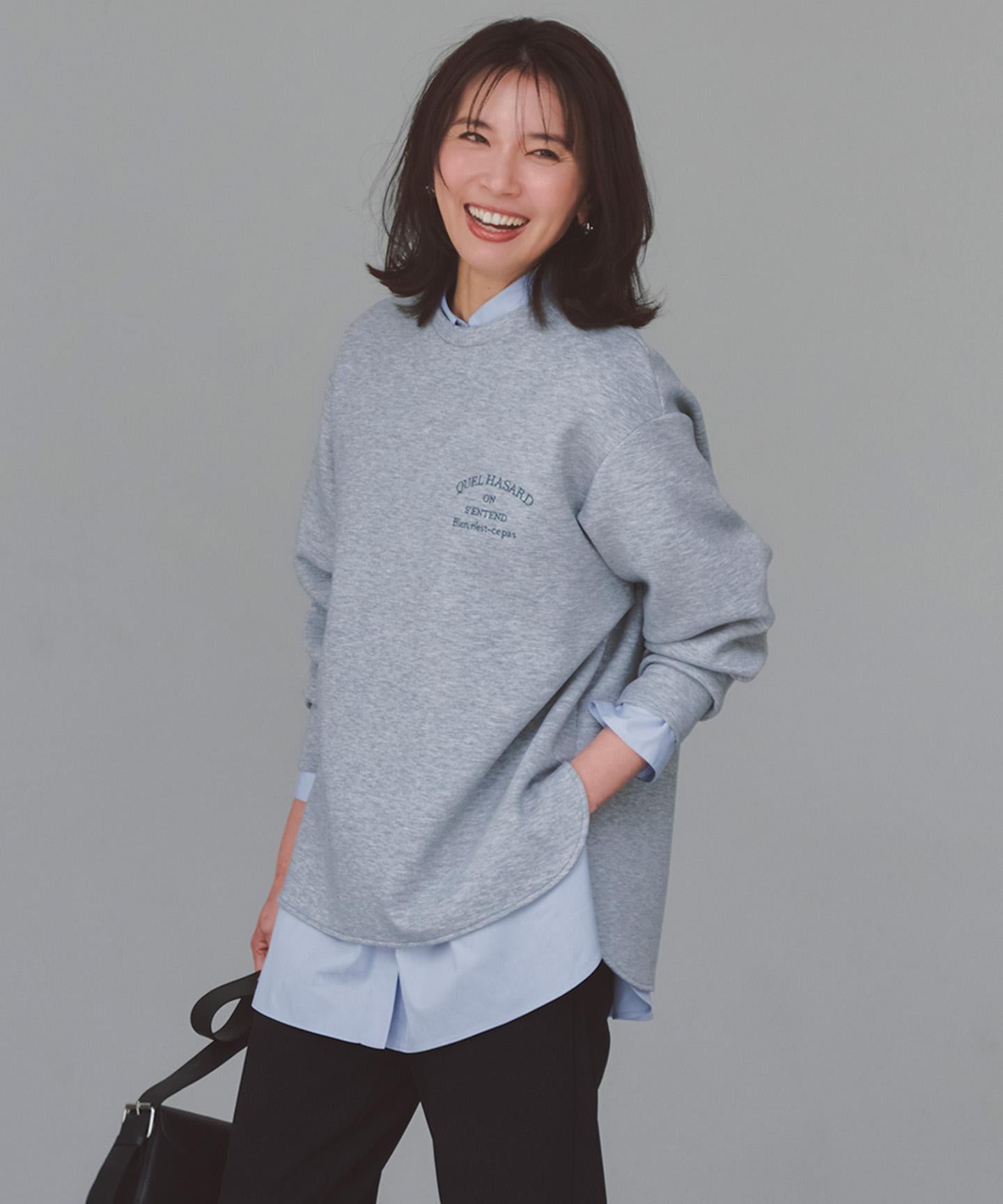 BEAUTY FORM JERSEY 刺繍ロゴ プルオーバー