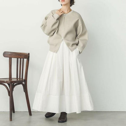 ダブルジップニットブルゾン