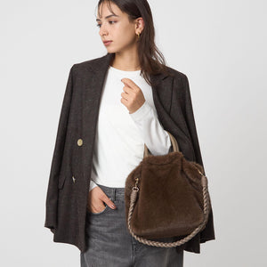 フェイクファー2WAY トートバッグ / ショルダーバッグ