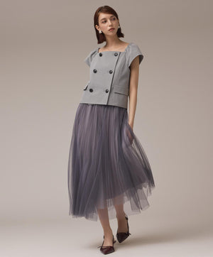 チュールリバーシブルスカート