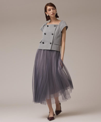 チュールリバーシブルスカート