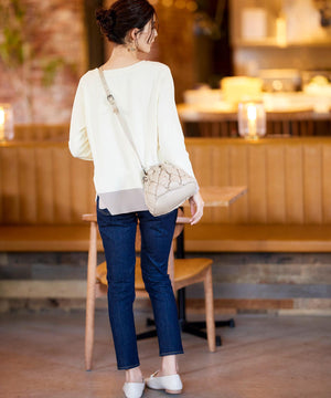 キルティング巾着ショルダーバッグ