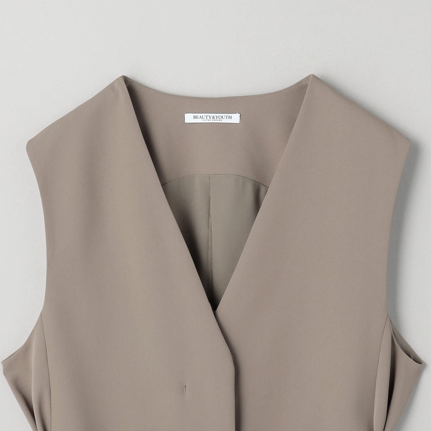 【WEB限定 Wardrobe DAILY MINIMAL】ダブルクロス リボンベルトジレ -ウォッシャブル-