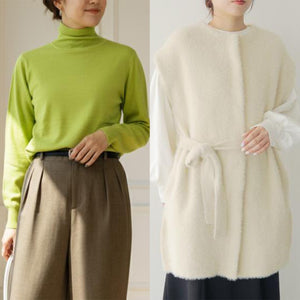 【M・Lサイズ①】スタイリストNanae監修！サイズを選べるニット＆ベスト特別セット