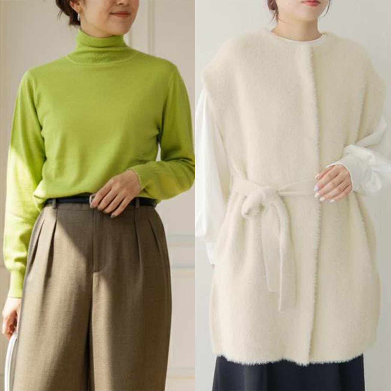 【2L・3Lサイズ①】スタイリストNanae監修！サイズを選べるニット＆ベスト特別セット