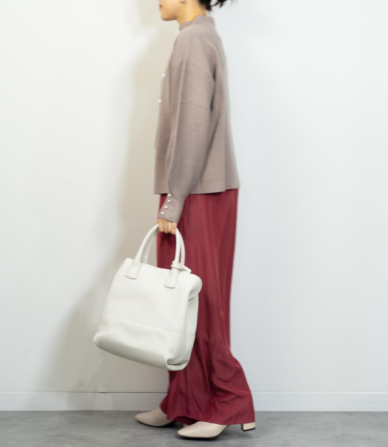 袖パールふわり袖ニット