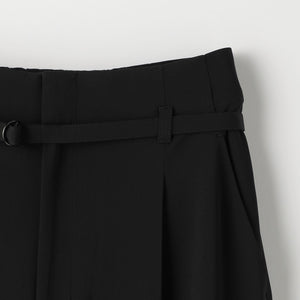 サラフール ベルト ワイド パンツ -マシンウォッシャブル・ストレッチ・UVカット-