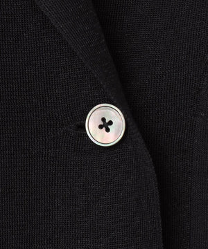 シアー ダブルブレスト ニット ジャケット