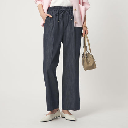 ［size SHORT/TALLあり］ニーハイフレアパンツ デニム 2 ストレッチ