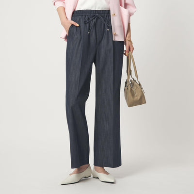 ［size SHORT/TALLあり］ニーハイフレアパンツ デニム 2 ストレッチ