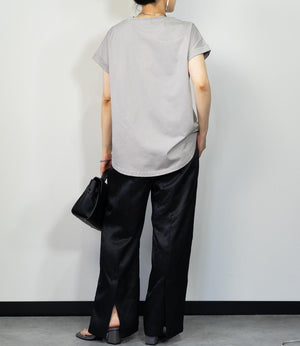 【接触冷感】レタリングフレンチスリーブTシャツ