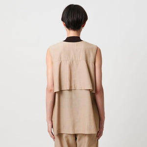 シアー バックフレア ベスト ‐ウォッシャブル‐