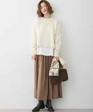 ウールカシミヤ デザイン ストール