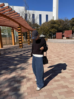 デニムワイドパンツ