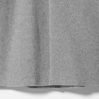 毛ナイロン ノーカラーコート