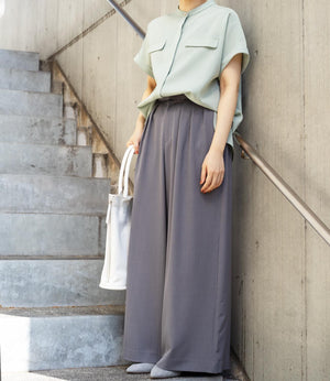 きれいめフラップサファリブラウス