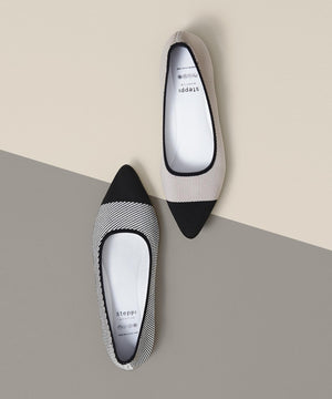 バイカラー ポインテッドパンプス