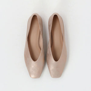 スクエア 2WAY フラットシューズ