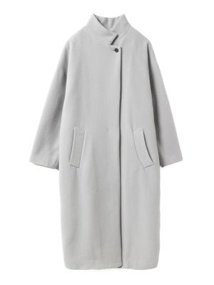 mizuiro ind ウールブレンドスタンドカラーコート