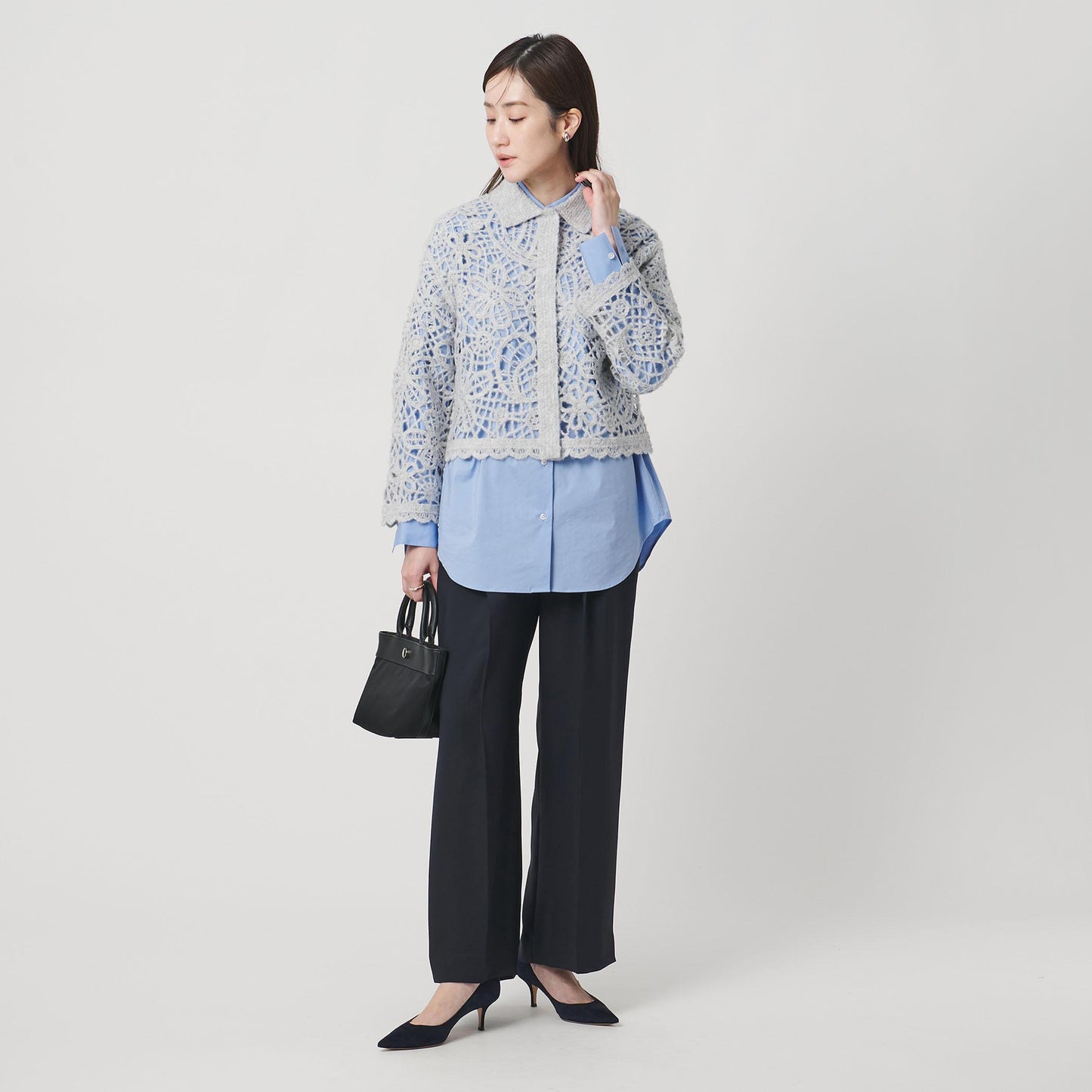 2タック ワイドパンツ‐UVカット 接触冷感 吸水速乾 帯電防止 ウォッシャブル‐