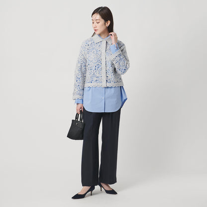 2タック ワイドパンツ‐UVカット 接触冷感 吸水速乾 帯電防止 ウォッシャブル‐