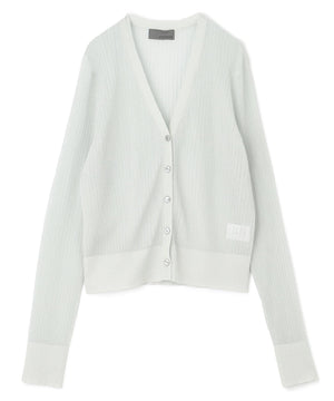 シアー リブ ニット カーディガン（uncrave STANDARD）