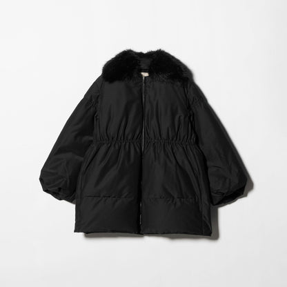 ペプラム ミドル ダウンコート