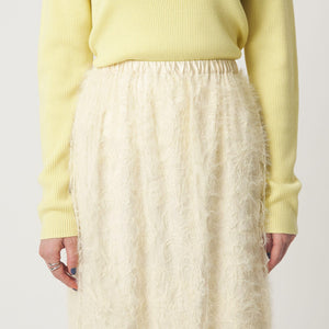 シアー レース ギャザー スカート