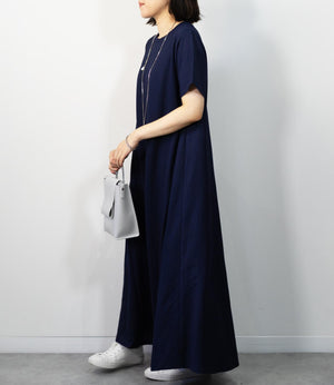 接触冷感フレアワンピース