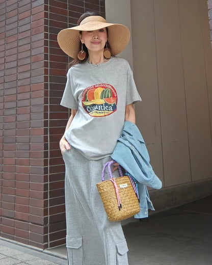 ヴィンテージタッチのスイカＴシャツ