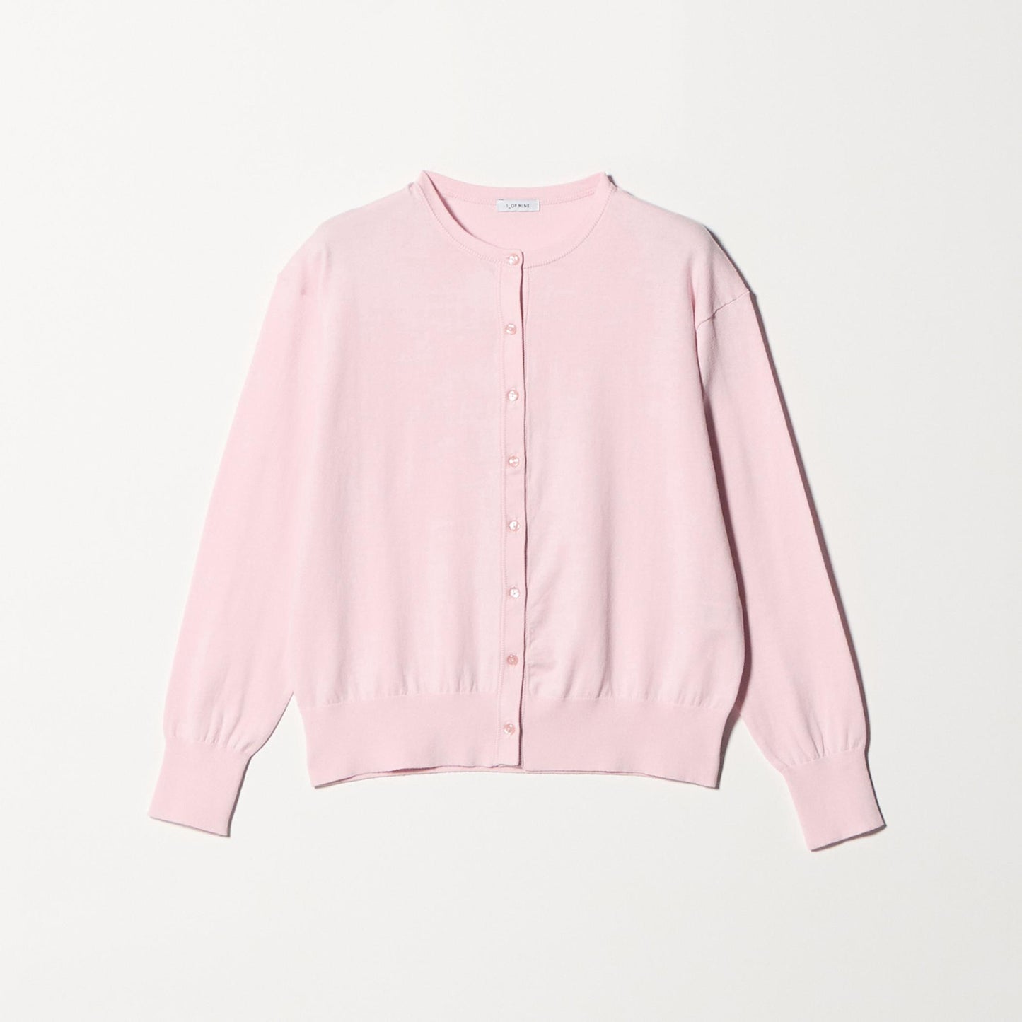 ＜1_OF MINE＞クルーネック ニット カーディガン