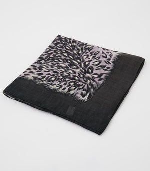 ヒョウ柄プリントスカーフ