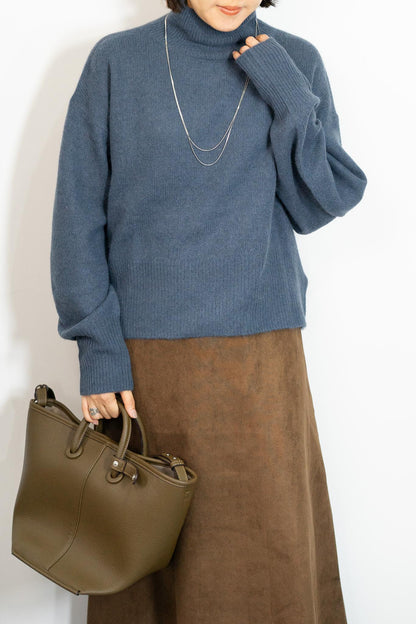 FOX混ボリュームスリーブニット