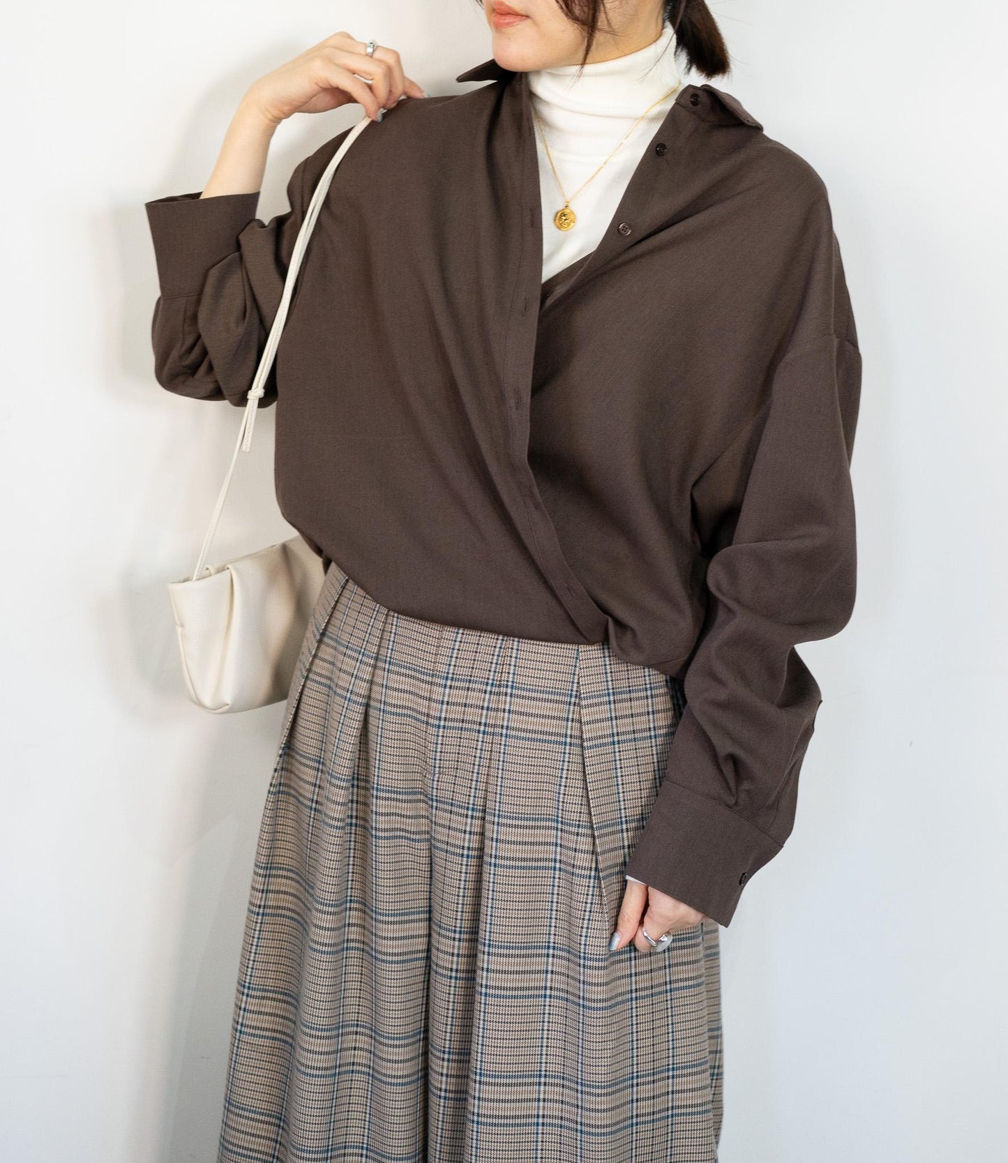 カシュクールマニッシュシャツ