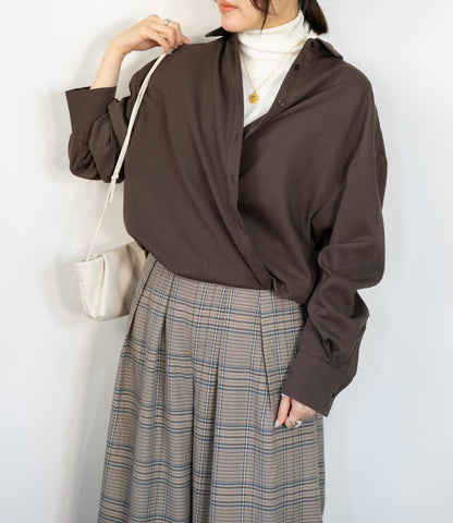 カシュクールマニッシュシャツ
