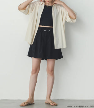 【接触冷感】バックタックオーバーシャツ