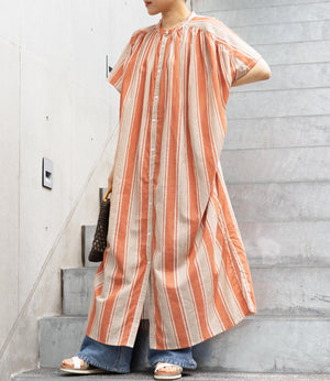 スラブコットンワンピース