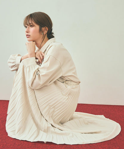 ウーステッドエステル  プリーツスカート