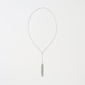 タッセル スネークチェーン スライダーネックレス