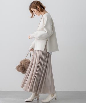 ナチュラルコットンベア レースレイヤード カットソー