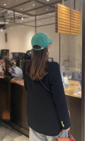 コーデュロイベースボールキャップ