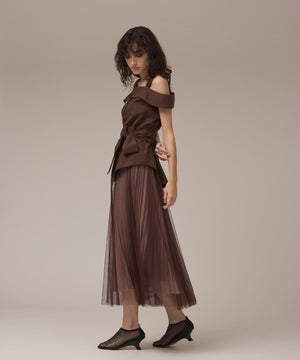 チュールリバーシブルスカート