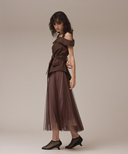 チュールリバーシブルスカート