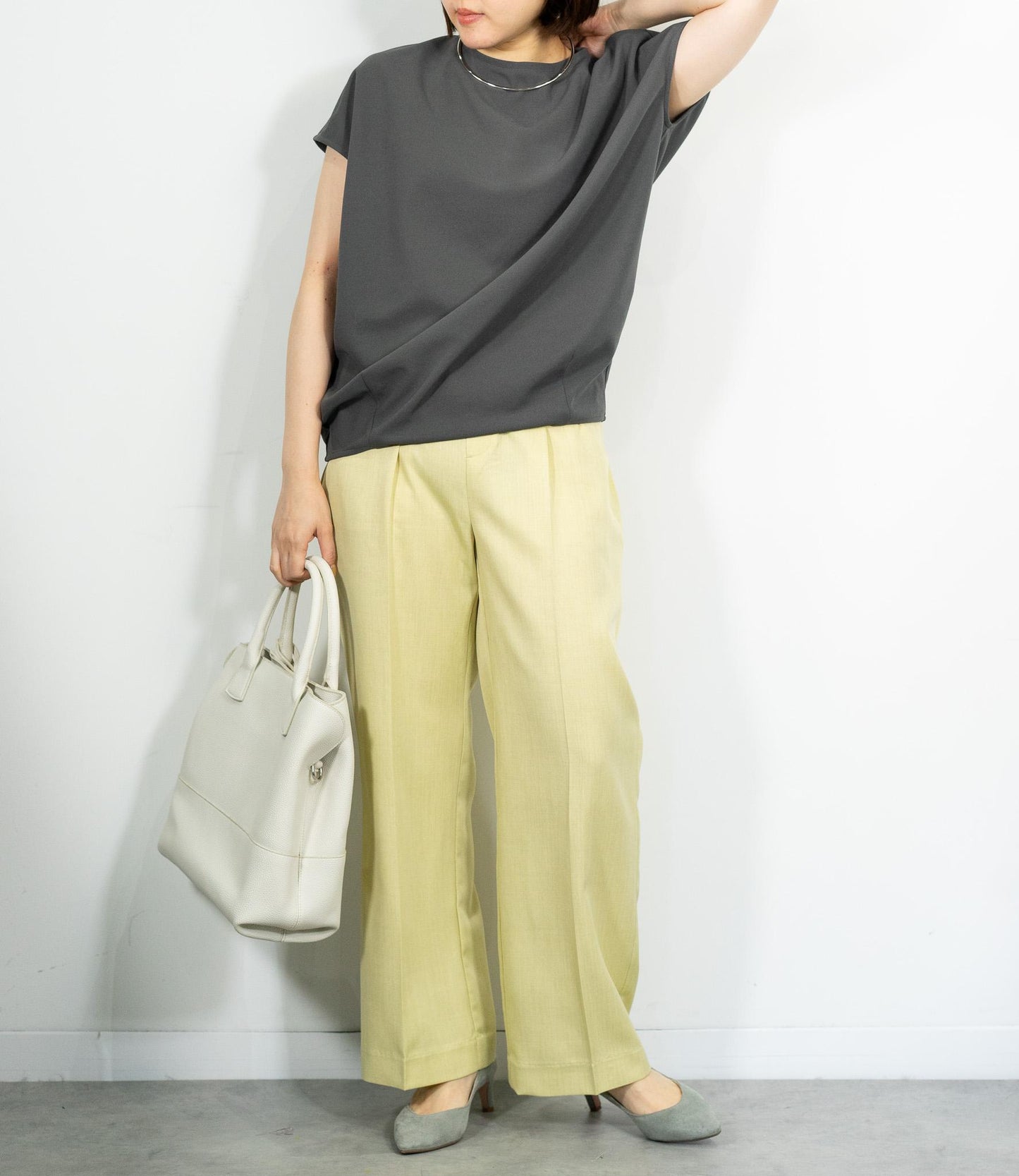 【10万人の正解シリーズ】コクーンシルエットボートネックカットソー