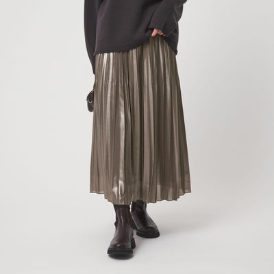 ハクプリント プリーツ スカート