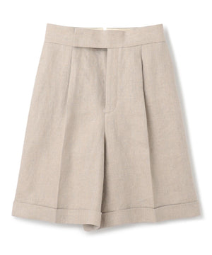 ヘリンボーン リネン ショートパンツ（uncrave WHITE）