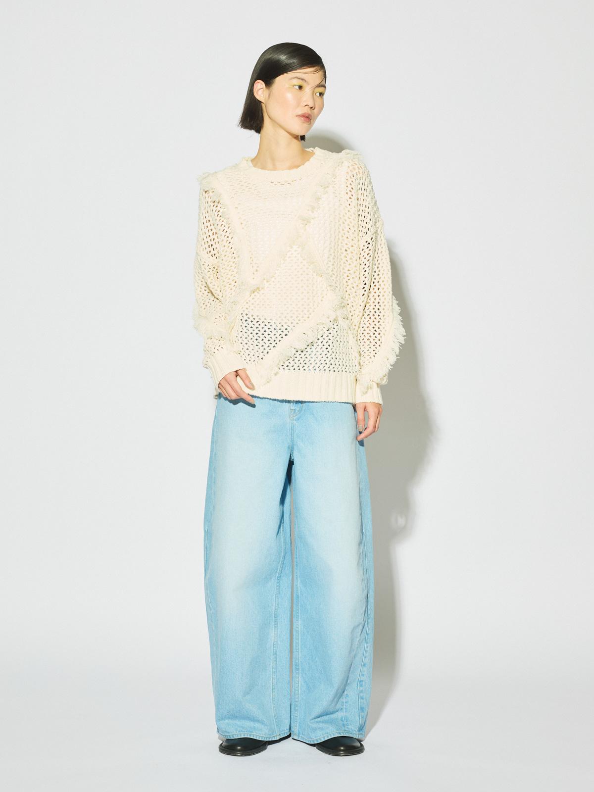 MIDIUMISOLID for Ladies バレルレッグワイドデニム