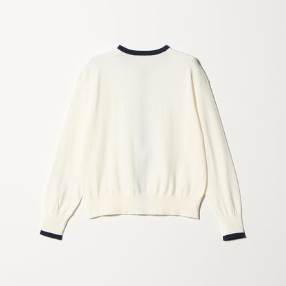 ＜1_OF MINE＞クルーネック ニット カーディガン