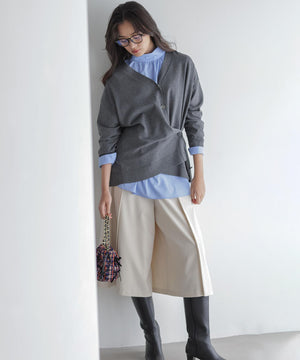 コットンタッチシャーティング刺繍入り ブラウス