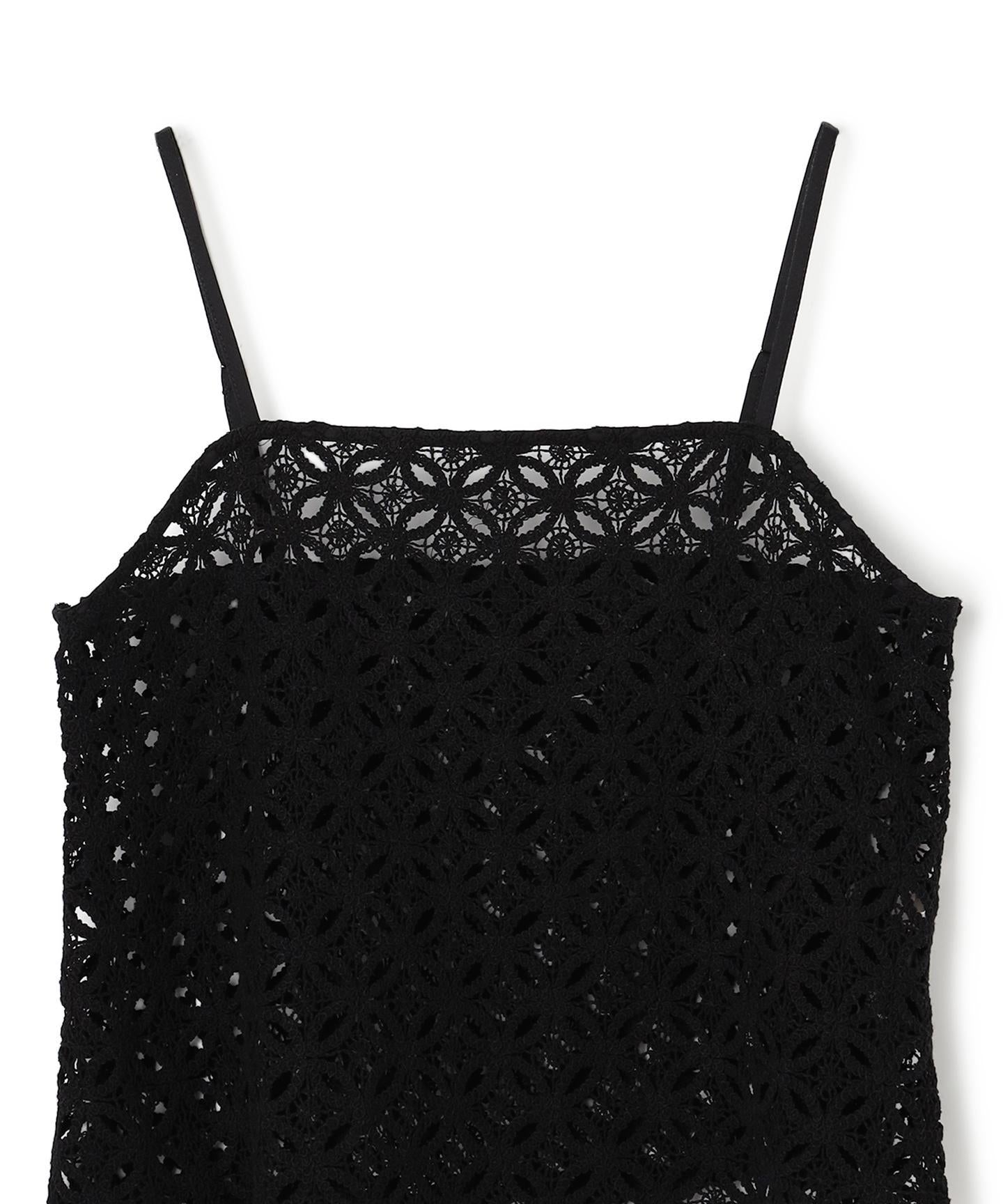 ラッセルレース キャミレイヤード Tシャツ